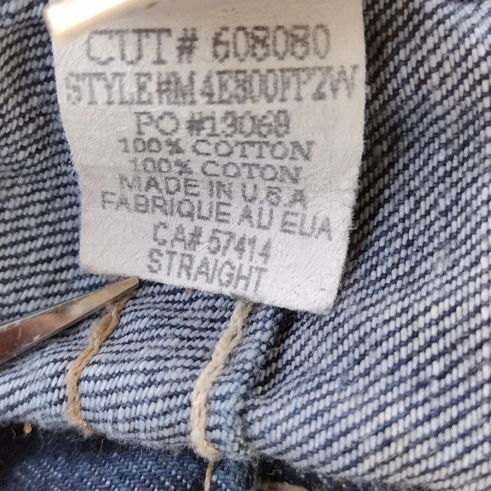 True Religion Section Straight Seat World Tour Jeans Blue Men's 31 - Picture 11 of 13